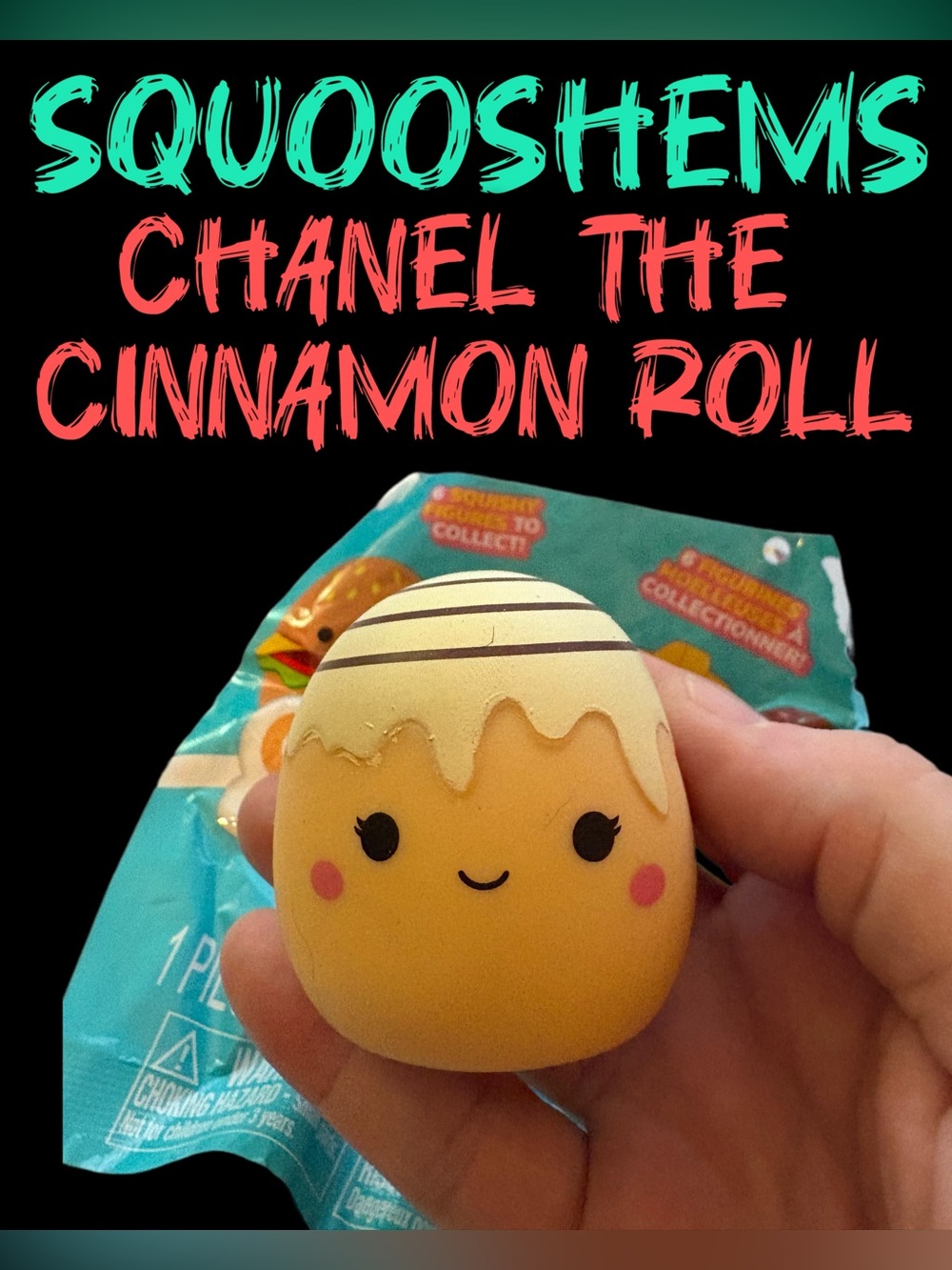Chanel the Cinnamon Roll Squooshems Confirmed Squishmallows Mystery Bag